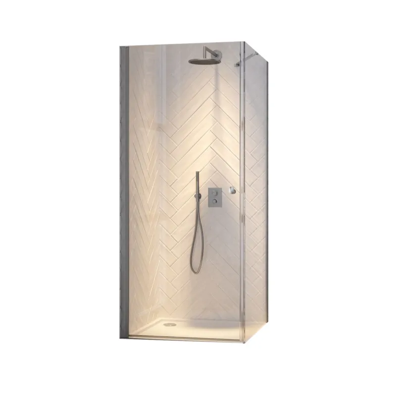 Douchecabine Sealskin Hooked Omkeerbaar 100x100 cm Zilver Nieuw