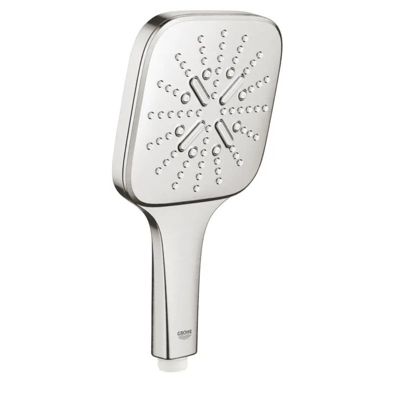 Finale Uitverkoop Handdouche Grohe Rainshower SmartActive 130 Cube 13cm Supersteel