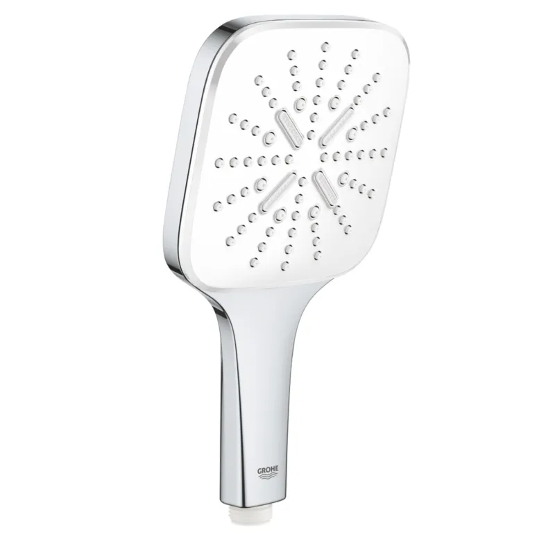 Handdouche Grohe Rainshower SmartActive 130 Cube 13cm Chroom/Wit Rechtstreeks Van De Fabrikant