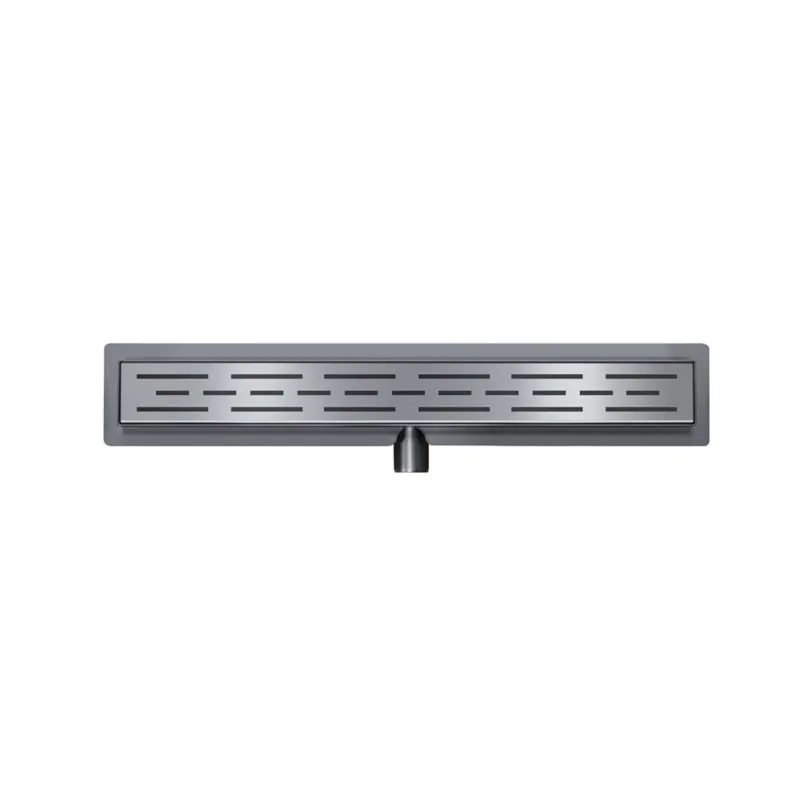 Betaalbaar Douchegoot Wiesbaden Met Flens 70x7cm 6.7cm Diep Gunmetal