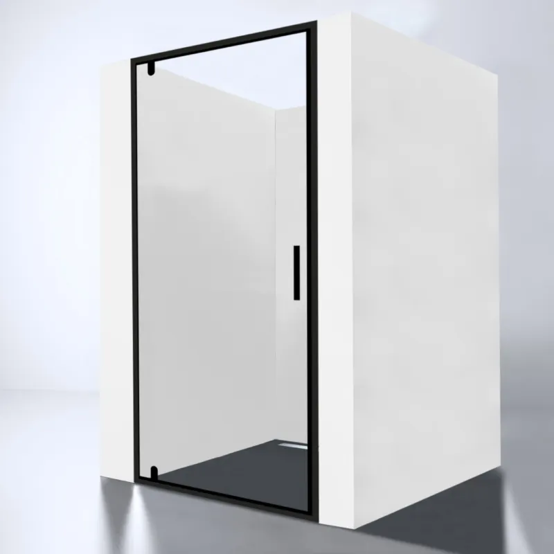 Seizoensaanbieding Nisdeur Best Design Baron 90x200 cm Nano Glas 8 mm Mat Zwart