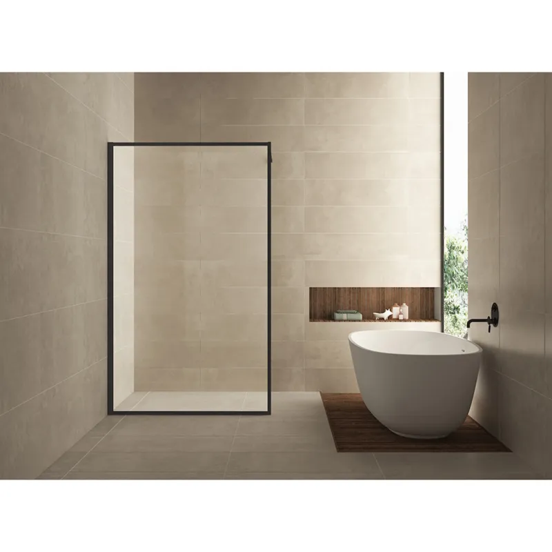 Gratis Retour Inloopdouche Wiesbaden Square Stabilisatiestang Nano Coating 100x200 cm 10 mm Mat Zwart