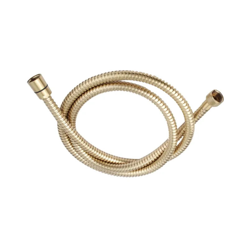 Doucheslang Boss & Wessing Metalen 150 cm Geborsteld Messing Goud Laatste Versie