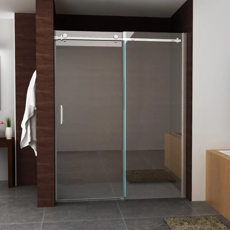 Bestseller BWS Nisdeur Schuifbaar 2-Delig 160x200 cm 8 mm Nano Coating Chroom