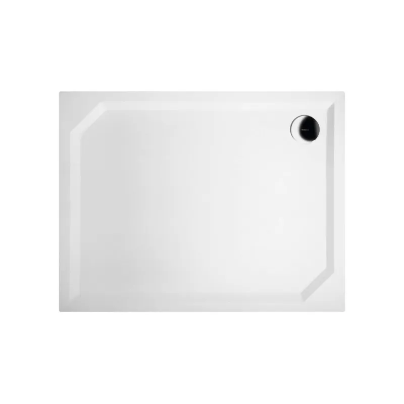 Douchebak Marmer Sapho Sara 90x70x4 cm Rechthoek Wit Gereduceerde Prijs
