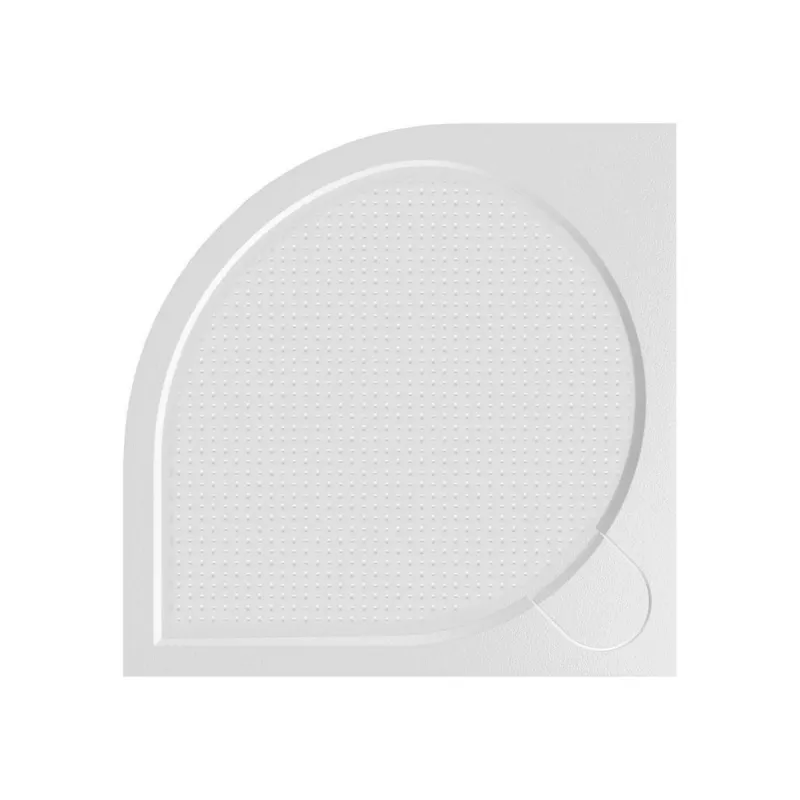 Voordeelprijs Douchebak Marmer Sapho Arca 90x90x3 cm Kwartrond Wit