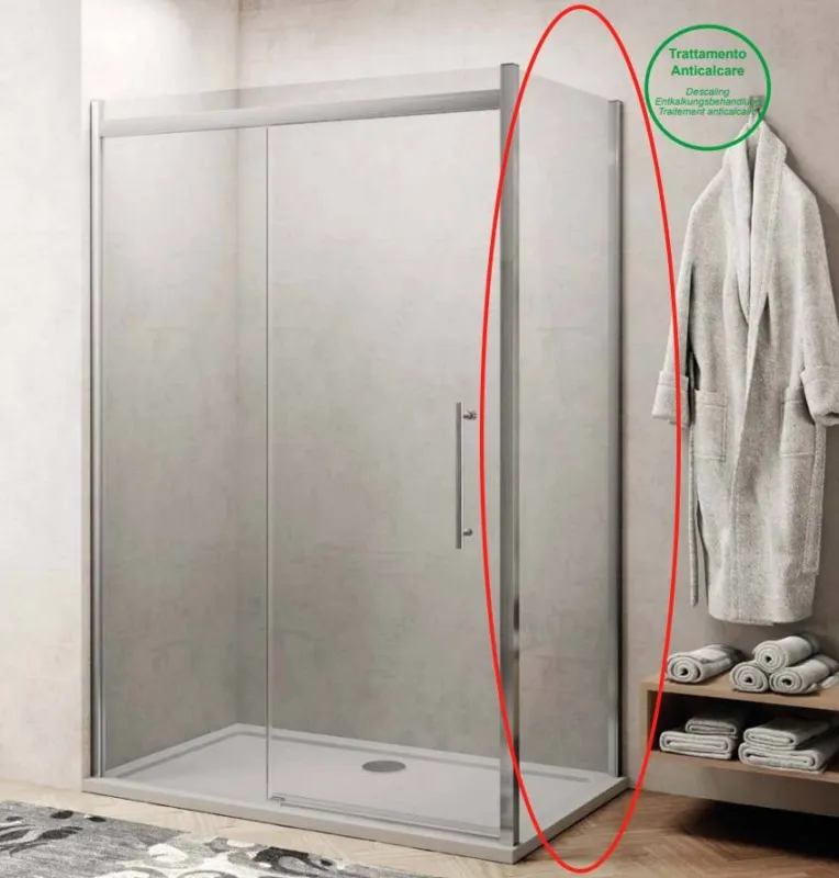 Zijwand voor Douchecabine Lacus Procida 90x210 cm 8 mm Nano Glas Bestel Nu