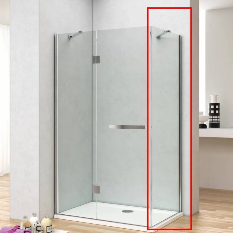Zijwand voor Douchecabine Lacus Capraia 90x200 cm 8 mm Nano Helderglas Snelle Levering