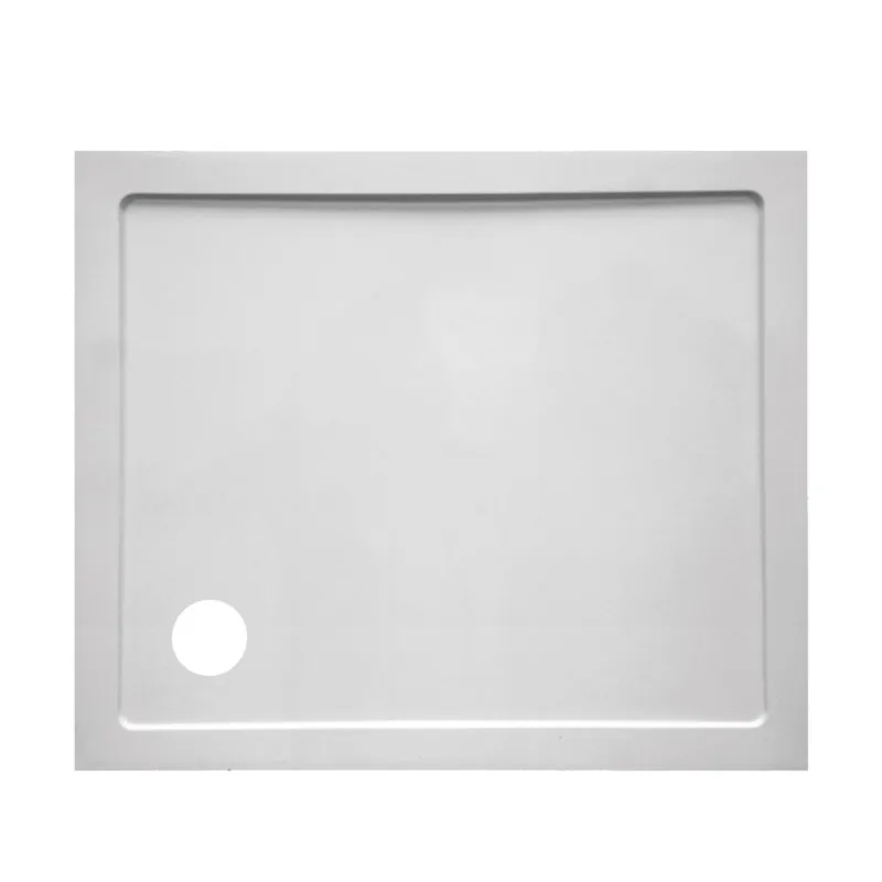 Gecertificeerd Douchebak VM Go Helion 100x90x3.5cm Composiet Rechthoek Wit Verstevigd