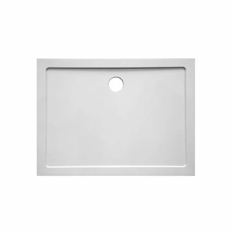 Douchebak VM Go Helion 160x90x3.5cm Composiet Rechthoek Wit Verstevigd Op = Op