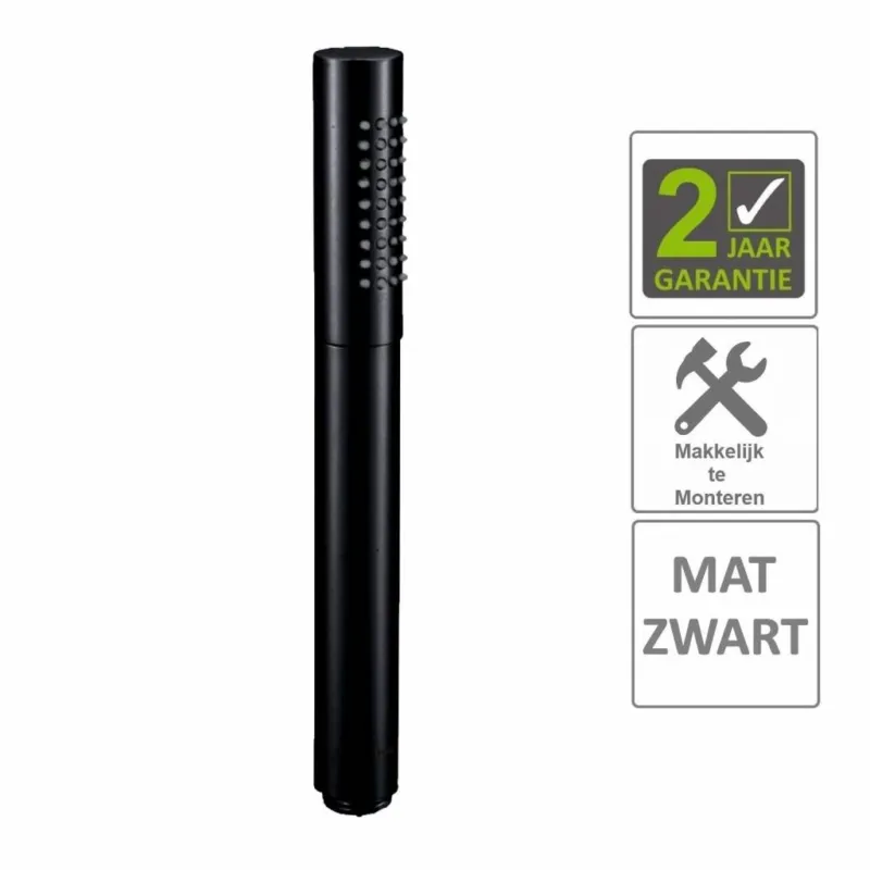 Nu Kopen AQS Handdouche Rond 1/2" Messing Mat Zwart