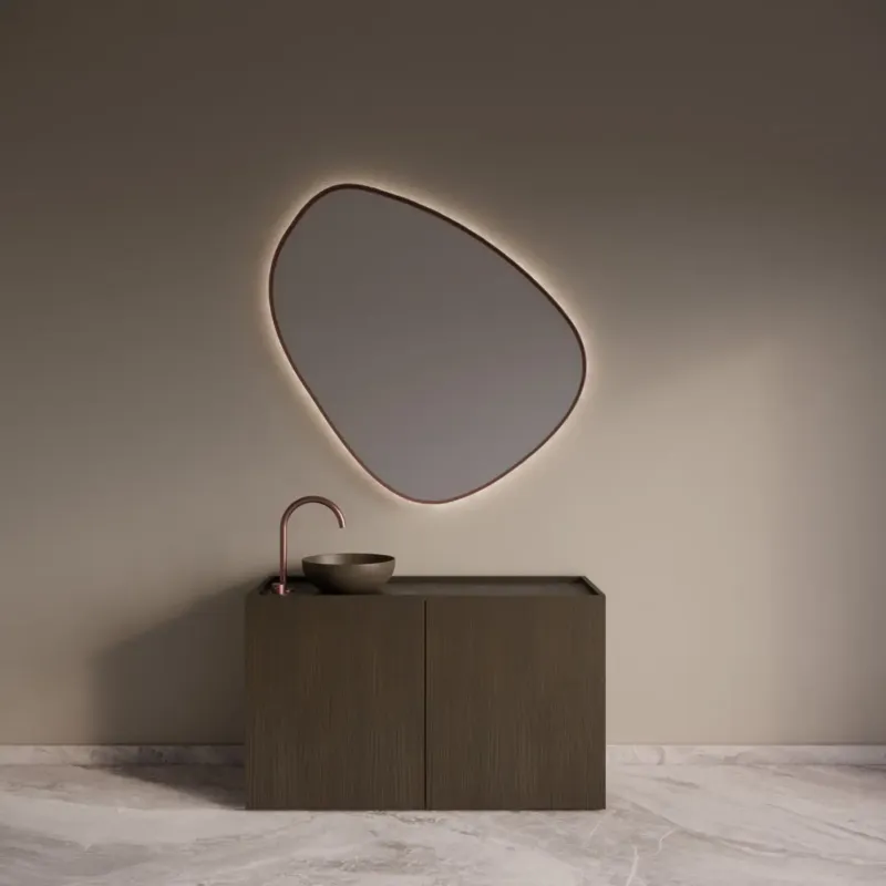 Beperkte Voorraad Gliss Design Norello badkamermeubel 120cm charcoal met zwart leisteen toppaneel