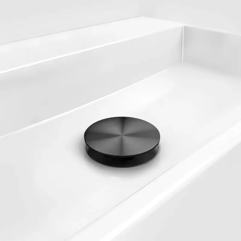 Clou Mini Wash Me afvoerplug met afdekkap gunmetal geborsteld PVD Must-Have