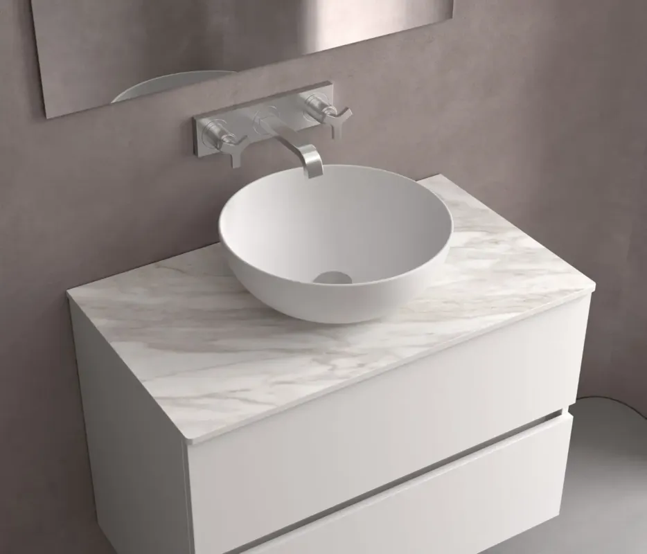 Muebles Navé opbouw waskom 40cm wit mat Voordeelprijs