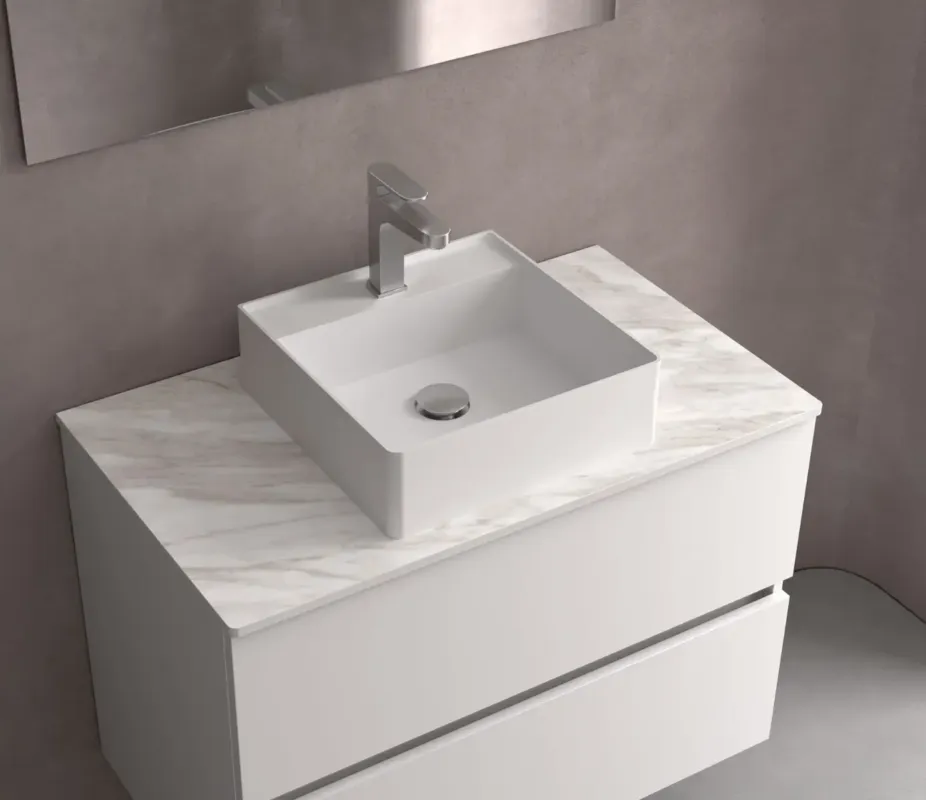 Muebles Navé opbouw waskom 36cm wit mat met kraangat Dagaanbieding