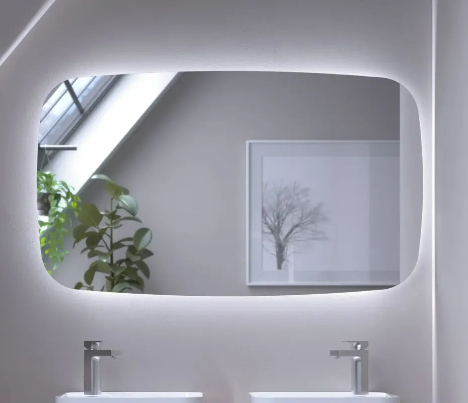 Muebles Navé spiegel met verlichting 18W 60x90cm Exclusieve Aanbieding