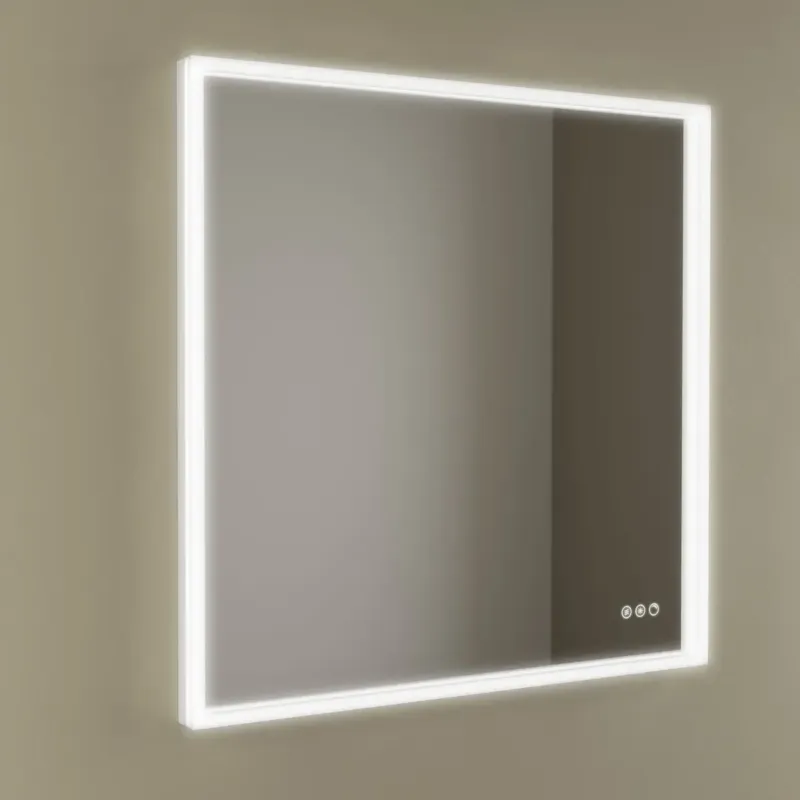 Muebles Navé spiegel vierkant met verlichting en verwarming 80cm Rechtstreeks Van De Fabrikant