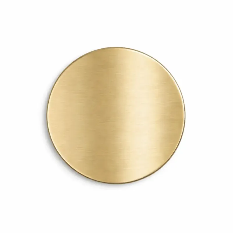 Saniclear Brass kleurstaal geborsteld messing - mat goud Nieuw