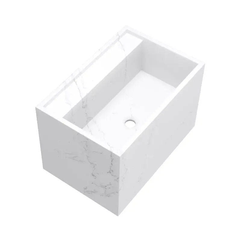 Gratis Retour Brauer Nova vrijhangende wastafel marmerlook 60cm zonder kraangat calacatta gold