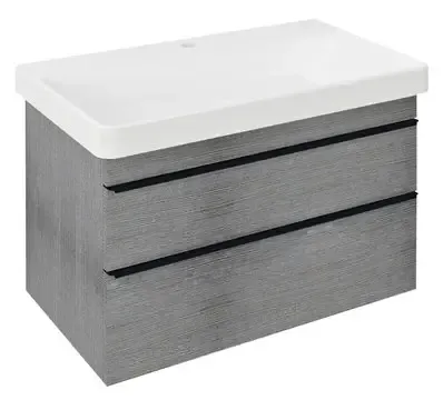 Sapho Sitia wastafelonderkast 76x50x44cm grijs Gereduceerde Prijs