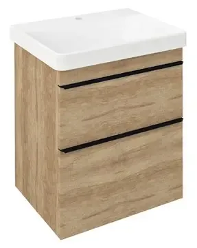 Sapho Sitia wastafelmeubel 60x75x45cm eiken Gereduceerde Prijs