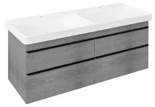 Fabrieksprijs Sapho Sitia wastafelmeubel 120x55x45cm grijs