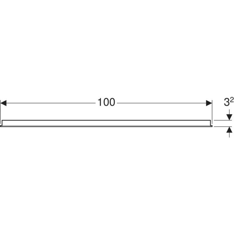 Geberit Option rechthoekige spiegel met verlichting 100x70cm Laatste Kans