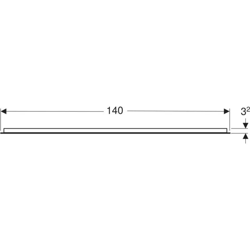 Populair Geberit Option rechthoekige spiegel met verlichting 140x90cm