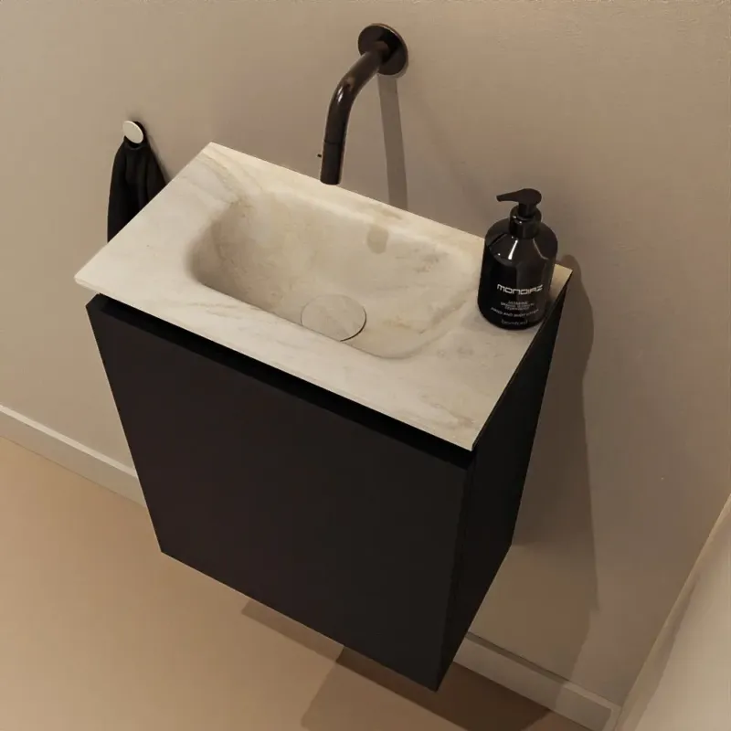 Shop Nu Mondiaz Ture DLux toiletmeubel 40cm urban met wastafel ostra midden zonder kraangat