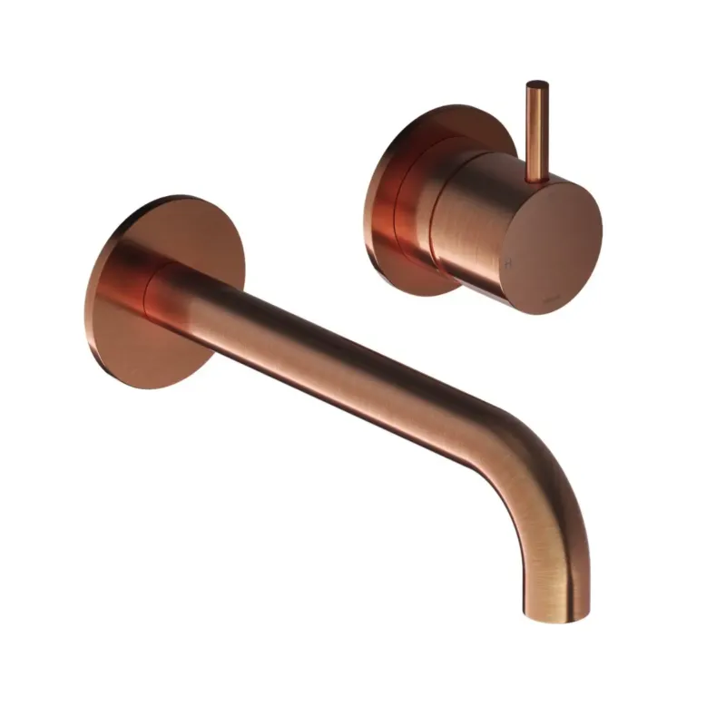 Hotbath Cobber 2-gats inbouw wastafelkraan 18cm geborsteld koper PVD Gereduceerde Prijs