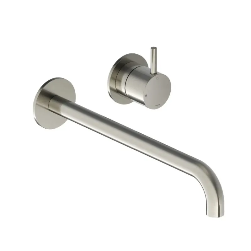Shop Nu Hotbath Cobber 2-gats inbouw wastafelkraan 25cm geborsteld nikkel