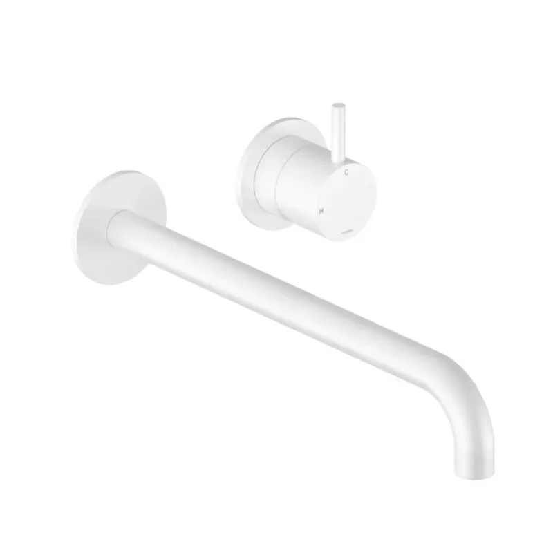 Seizoensaanbieding Hotbath Cobber 2-gats inbouw wastafelkraan 25cm wit mat