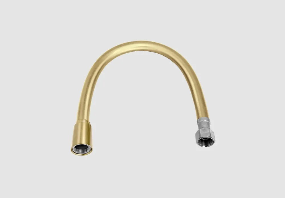 Clou aansluitslang 30cm 3/8" messing geborsteld PVD Tijdelijk Beschikbaar
