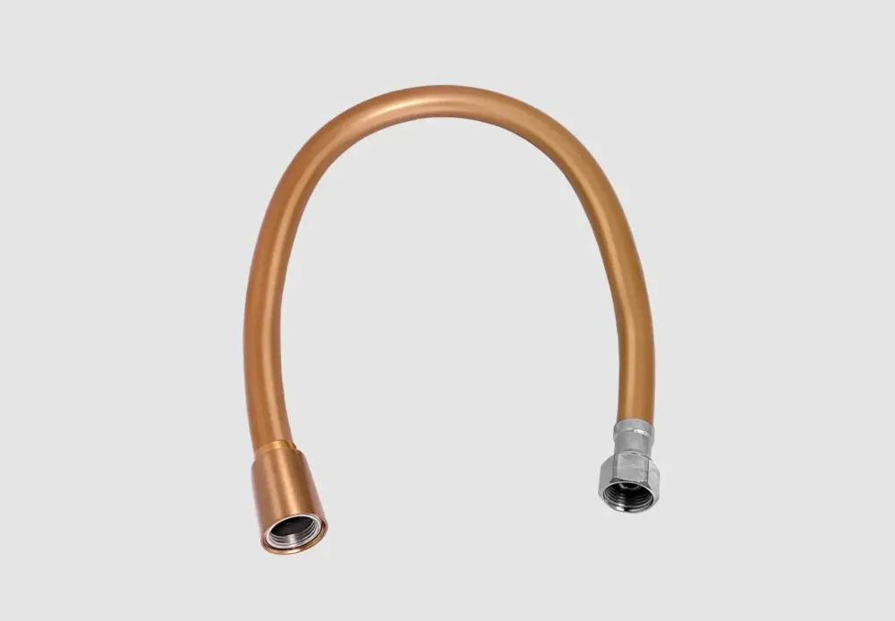 Clou aansluitslang 40cm 3/8" brons geborsteld PVD Gratis Retour