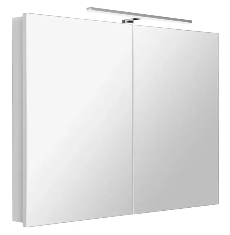 Beperkt Aanbod Sapho Greta spiegelkast met LED-verlichting 101x70cm wit mat