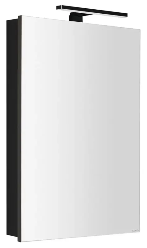 Sapho Greta spiegelkast met LED-verlichting 50x70cm zwart mat Exclusieve Aanbieding