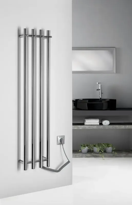 Sapho Papinado elektrische handdoekradiator 26.3x120cm chroom 85W Exclusieve Aanbieding