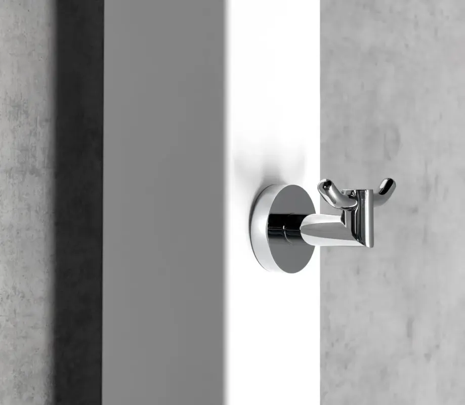 Veilige Betaling Sapho magnetische dubbele handdoekhaak voor radiatoren chroom