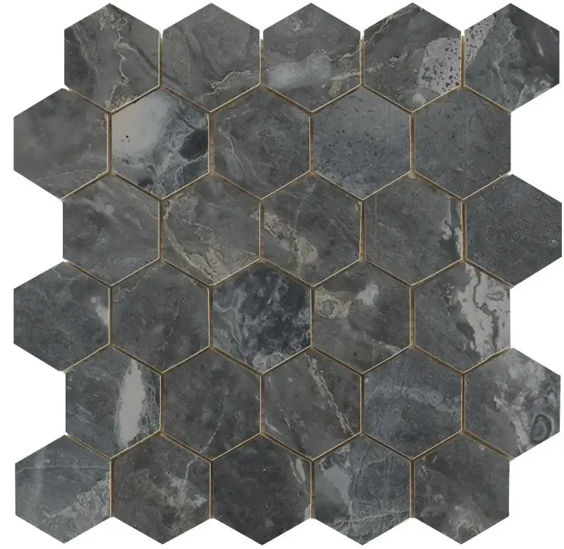 Jabo Luxury Dark hexagon mozaïek 26x27cm Gereduceerde Prijs