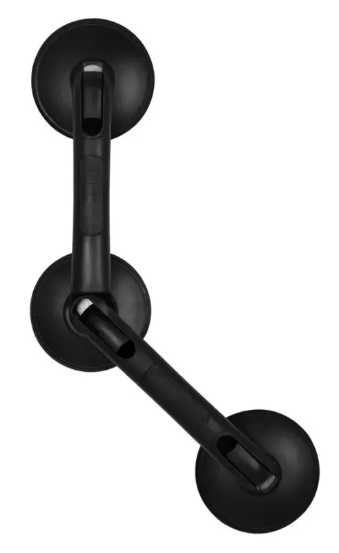 Seizoensaanbieding Sapho Handicap verplaatsbare badgreep met verstelbare hoek 60cm zwart mat
