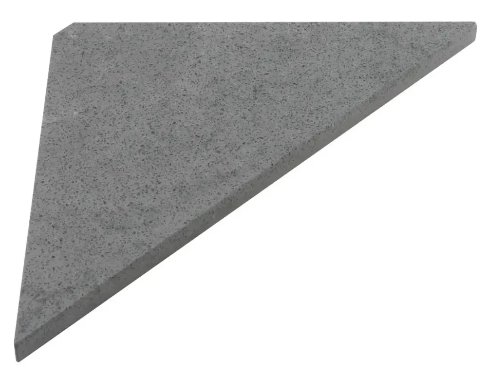 Alleen Vandaag Sapho Abeline hoekplanchet 20x20cm solid surface grijs beton