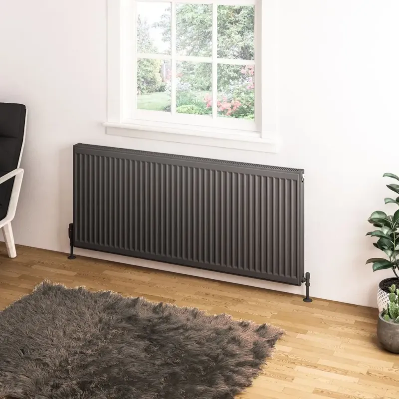 Eastbrook Type 11 paneelradiator 140x60cm 1637W antraciet Betrouwbaar