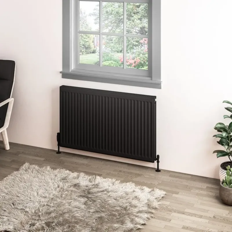 Eastbrook Type 11 paneelradiator 100x60cm 1169W zwart mat Finale Uitverkoop