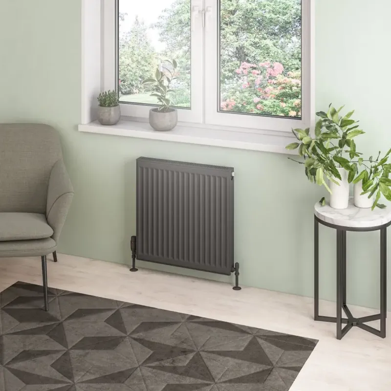 Eastbrook Type 21 paneelradiator 60x60cm 1011W antraciet Goedkoop