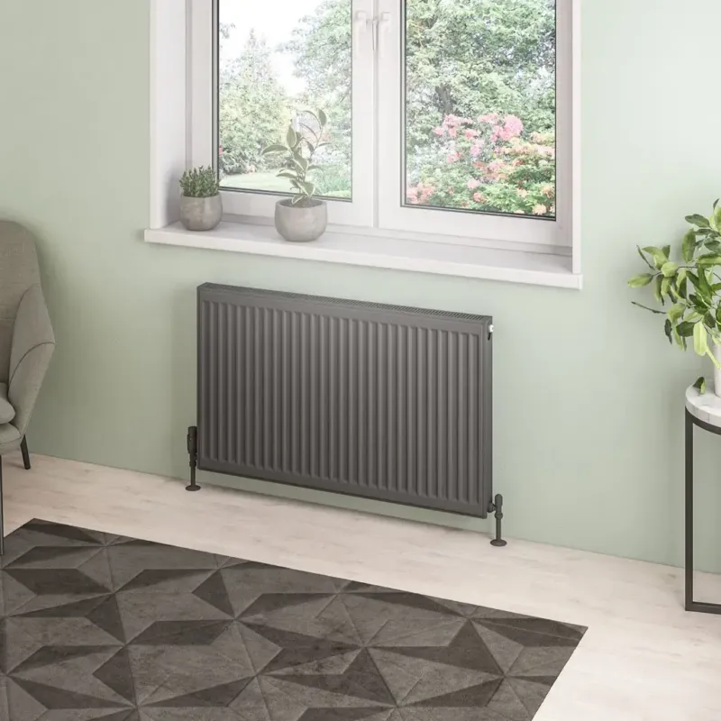 Eastbrook Type 21 paneelradiator 100x60cm 1686W antraciet Hoge Kwaliteit