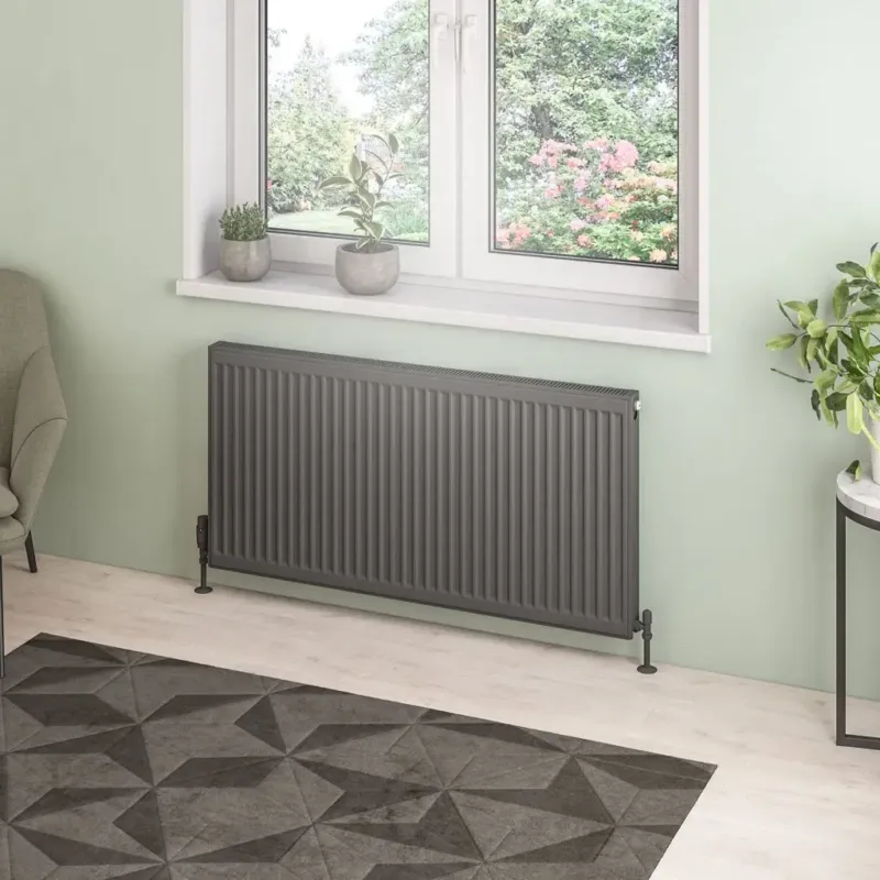 Korting Eastbrook Type 21 paneelradiator 120x60cm 2022W antraciet