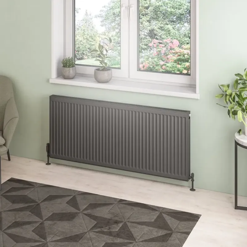 Hete Deal Eastbrook Type 21 paneelradiator 140x60cm 2360W antraciet