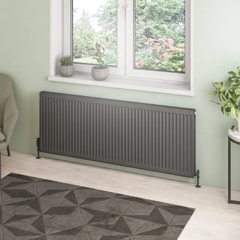 Eastbrook Type 21 paneelradiator 160x60cm 2697W antraciet Merkproduct