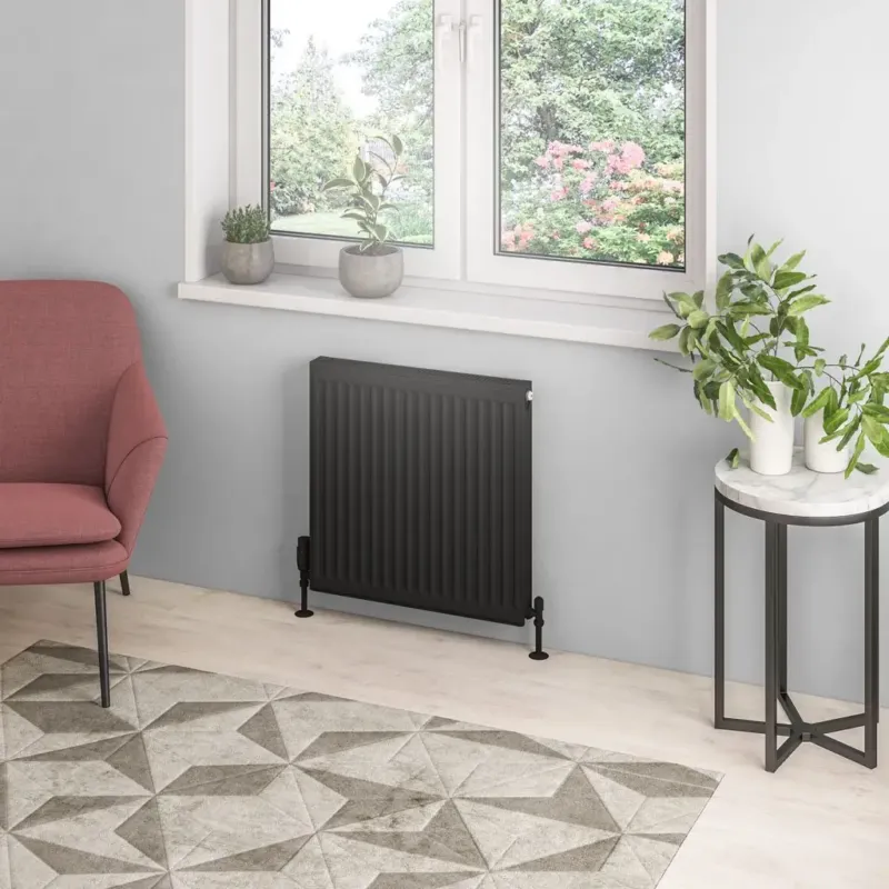 Meest Verkocht Eastbrook Type 21 paneelradiator 60x60cm 1011W zwart mat