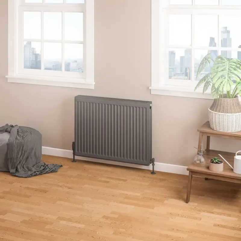Goedkoop Eastbrook Type 22 paneelradiator 80x60cm 1660W antraciet